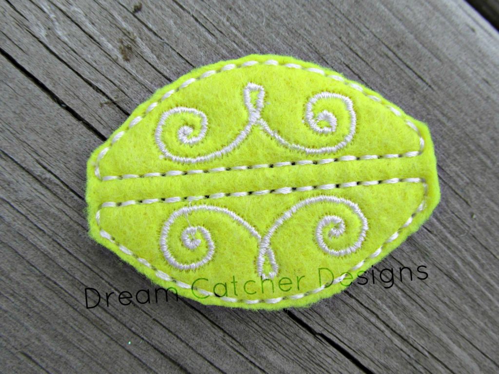 In The Hoop Swirly Bobby Pin Felt Embroidery Design The Creative Frenzy