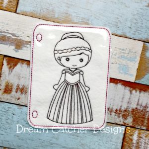 In The Hoop Anne Inspired Princess Coloring Page Embroidery Design