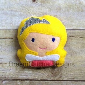 In The Hoop Audrey Princess Inspired Stuffed Stuffie Embroidery Design