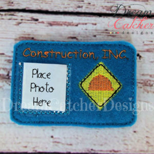 In The Hoop Felt Construction License Pretend Play Embroidery Design
