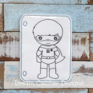 In The Hoop Hero Helper Inspired Coloring Page Embroidery Design