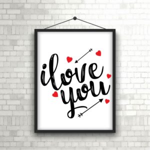 Valentine I Love You SVG PNG Cutting File Design