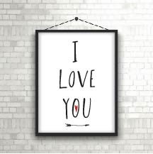 Valentine I Love You Arrow SVG PNG Cutting File Design