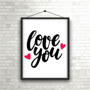 Valentine Love You SVG PNG Cutting File Design