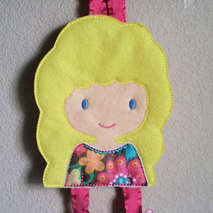 In The Hoop Meredith Princess Inspired Bow Holder Felt Embroidery Design