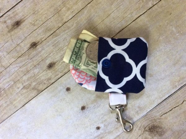 In The Hoop Snap Tab Pouch Purse Key Fob Keychain Felt Embroidery Design - Image 7