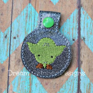 In The Hoop Yogi Key Fob Keychain Felt Embroidery Design