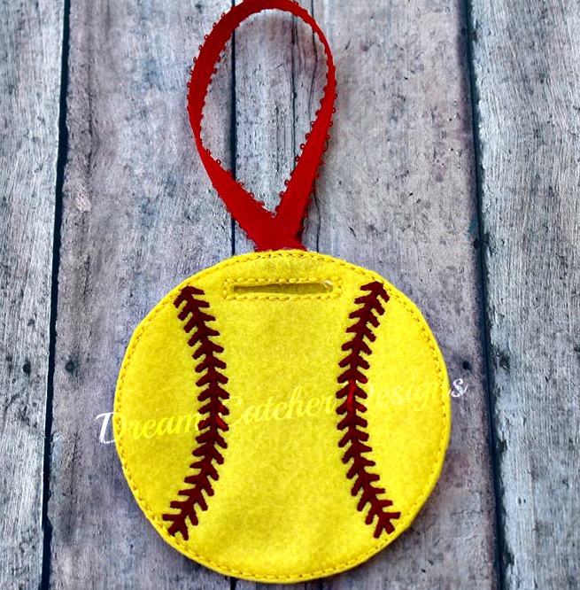 Softball embroidery cheap