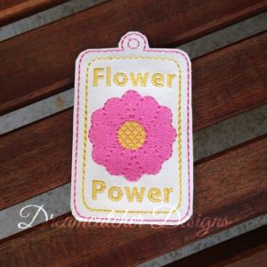 In The Hoop Blank Felt Luggage Tag Embroidery Design
