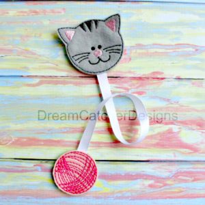 In The Hoop Cat Kitten Felt Book Mark Embroidery Design
