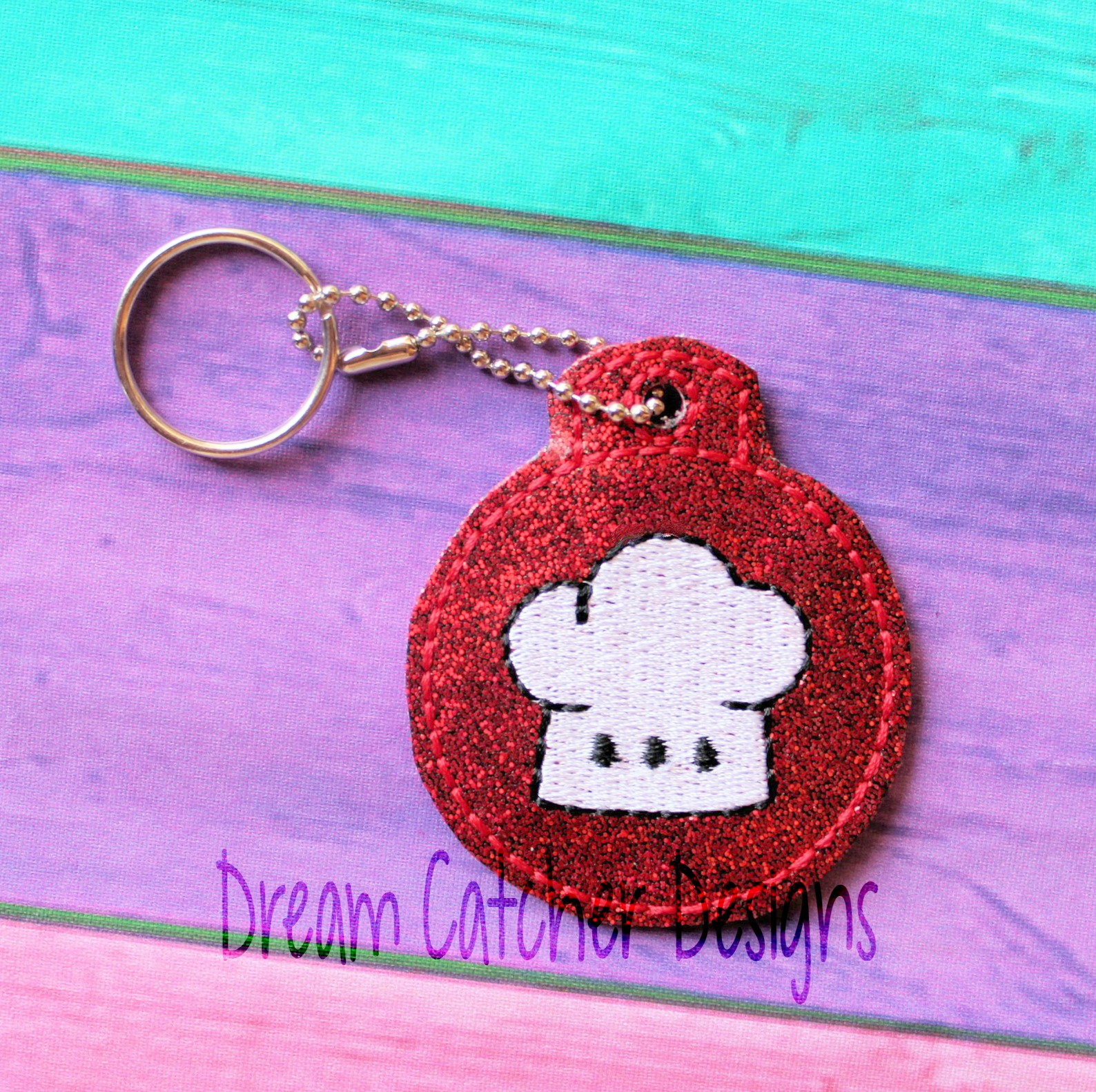 In The Hoop Paw Print Key Fob Keychain Felt Embroidery Design - The  Creative Frenzy