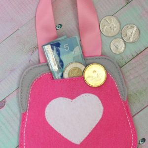 In The Hoop Coin Purse Felt Bank Embroidery Design