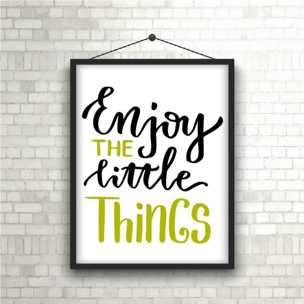 Enjoy the Little Things SVG PNG Cutting File Design
