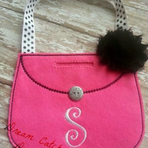In The Hoop Purse Felt Bank Embroidery Design