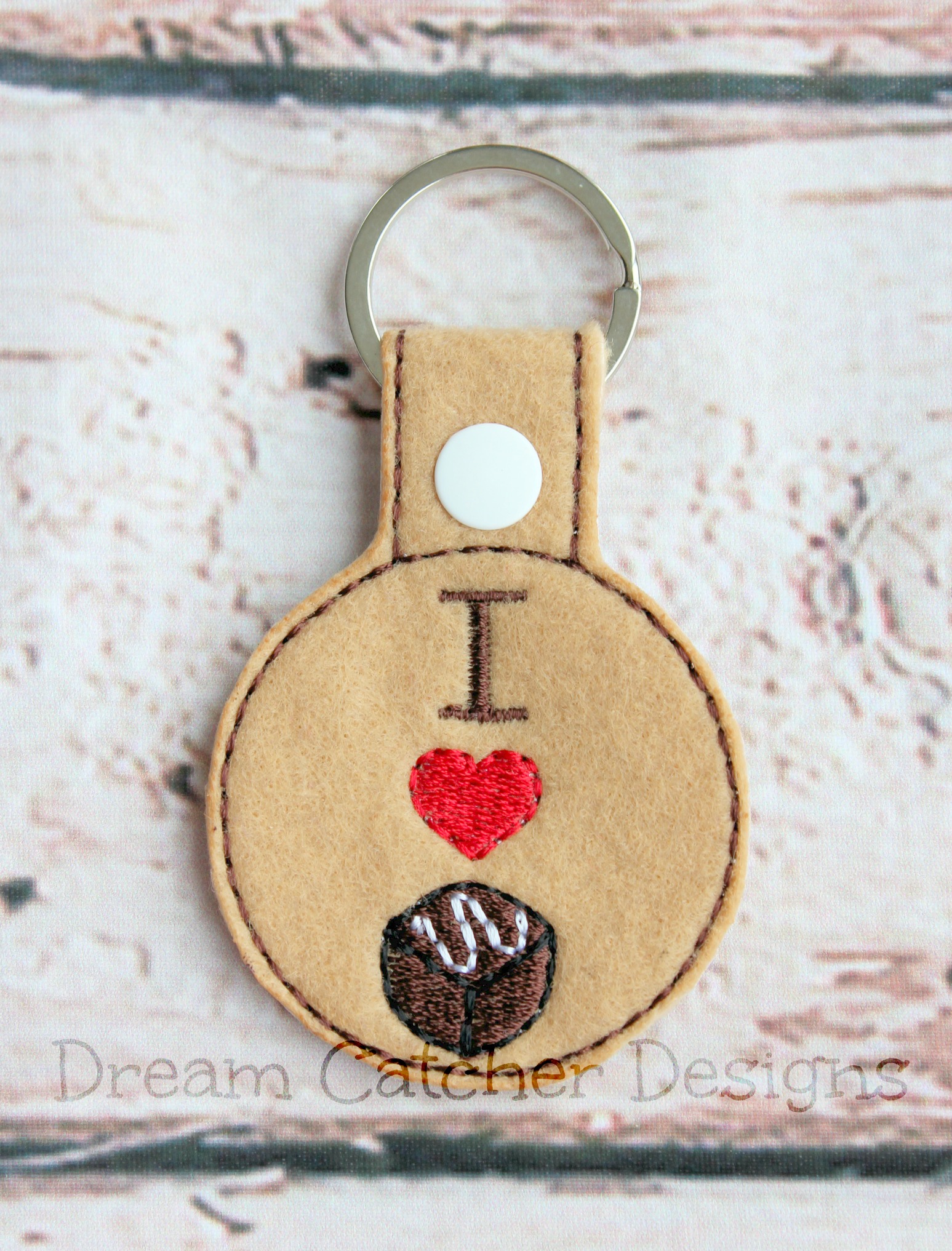 Key To Heart Embroidery Design