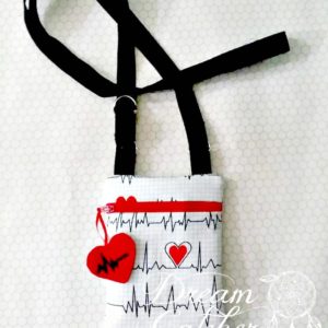 In The Hoop Heart Rate Doctor Nurse Feltie Embroidery Design