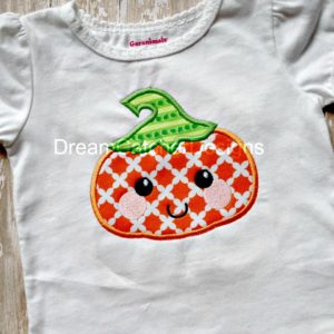 Pumpkin Applique Halloween Embroidery Design