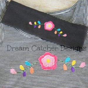 Raggy Flower Applique Applique Embroidery Design