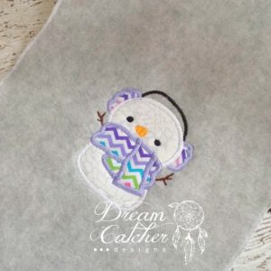 SnoKid 3 Snowman Christmas Winter Applique Embroidery Design