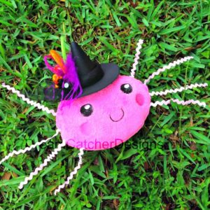In The Hoop Halloween Spider Stuffed Stuffie Embroidery Design