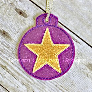 In The Hoop Star Award Medal Felt Charm Feltie Embroidery Design