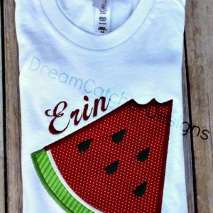 Watermelon Applique Embroidery Design