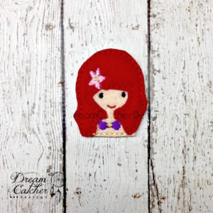 In The Hoop Amy Princess Inspired Feltie Embroidery Design