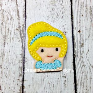 In The Hoop Cindy Inspired Princess Feltie Embroidery Design