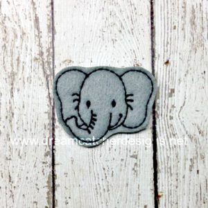 In The Hoop Elephant Feltie Embroidery Design