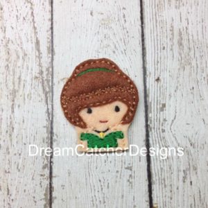 In The Hoop Anne Princess Inspired Feltie Embroidery Design