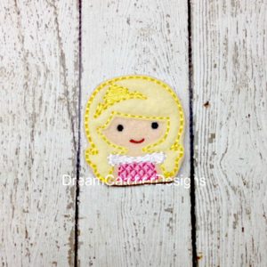 In The Hoop Audrey Inspired Princess Feltie Embroidery Design