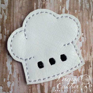 In The Hoop Chef Hat Feltie Embroidery Design