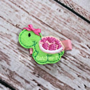 In The Hoop Cute Turtle Feltie Embroidery Design