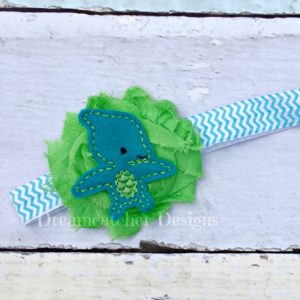 In The Hoop Flying Dino Dinosaur Feltie Embroidery Design