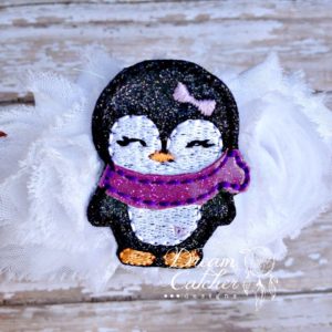 In The Hoop Girly Penguin Feltie Embroidery Design