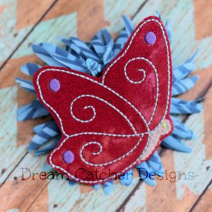 In The Hoop OVER SIZED Butterfly Feltie Embroidery Design