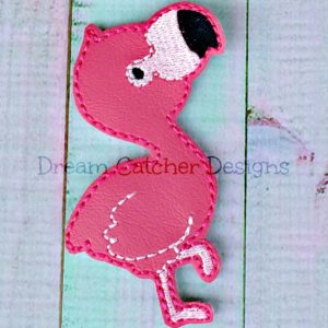 In The Hoop Over Sized Cute Flamingo Feltie Embroidery Design