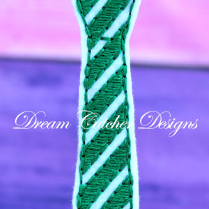 In The Hoop Striped Tie Elf Doll Prop Feltie Embroidery Design