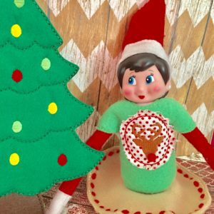 In The Hoop Deer Silhouette Bundle Set Elf/Doll Christmas Embroidery Design