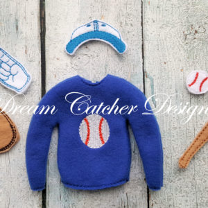 In The Hoop Baseball Bundle Set Elf/Doll Christmas Embroidery Design