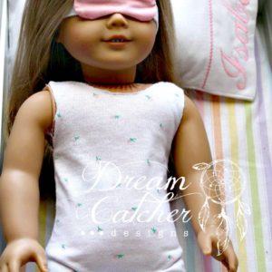 In The Hoop Doll Sleep Mask Embroidery Design