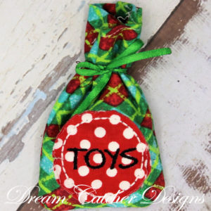 In The Hoop Elf Santa Treat Toy Sack Bag Elf/Doll Christmas Embroidery Design