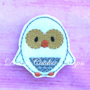 In The Hoop Wizard Owl Holiday Prop Felt  Elf/Doll Christmas Feltie Embroidery Design