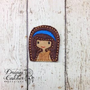 In The Hoop Pahana Princess Inspired Feltie Embroidery Design