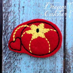 In The Hoop Pin Cushion Sewing Crafting Feltie Embroidery Design