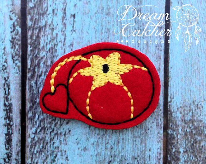 Sewing Pin Cushion Embroidery Design