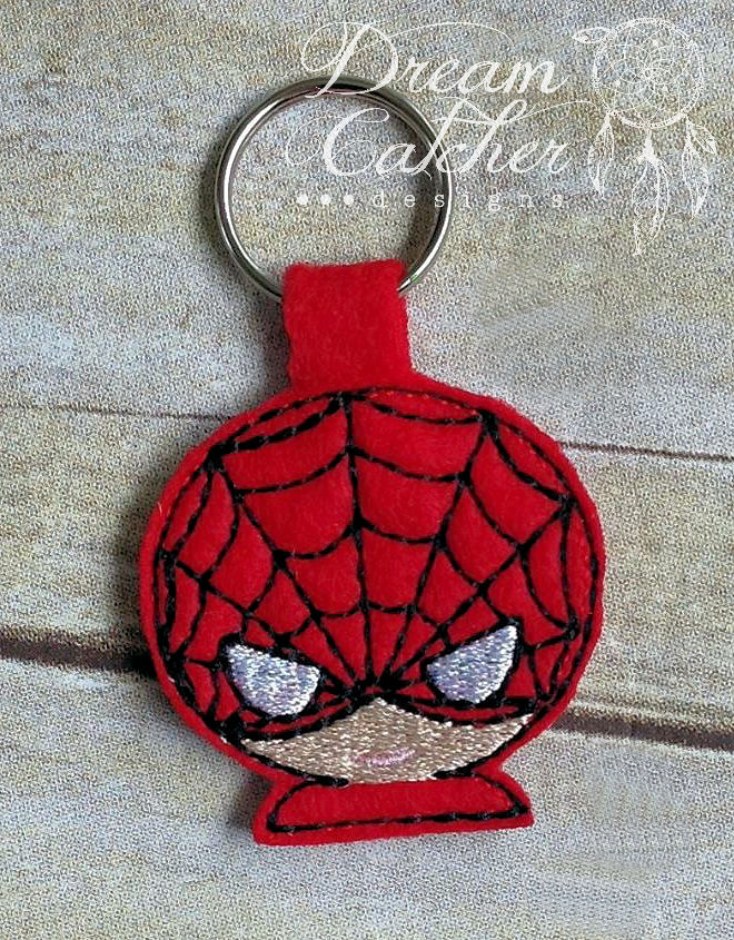 In The Hoop Spider Hero Inspired Feltie Embroidery Design - The ...