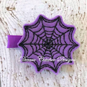 In The Hoop Halloween Spider Web Feltie Embroidery Design