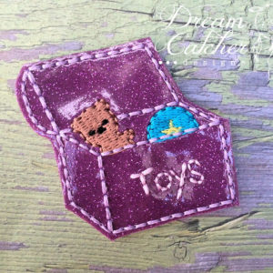 In The Hoop Toy Box Chores Feltie Embroidery Design