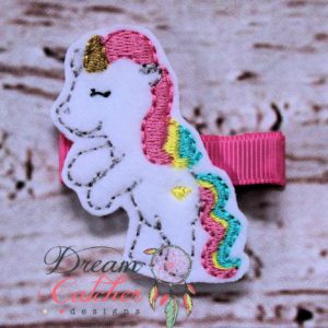 In The Hoop Unicorn Feltie Embroidery Design